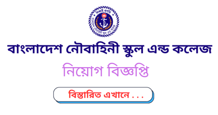 Bangladesh Noubahini School and College Patuakhali Job Circular 2024